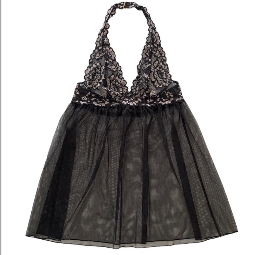 Victoria’s Secret Lace and Mesh Halter Top